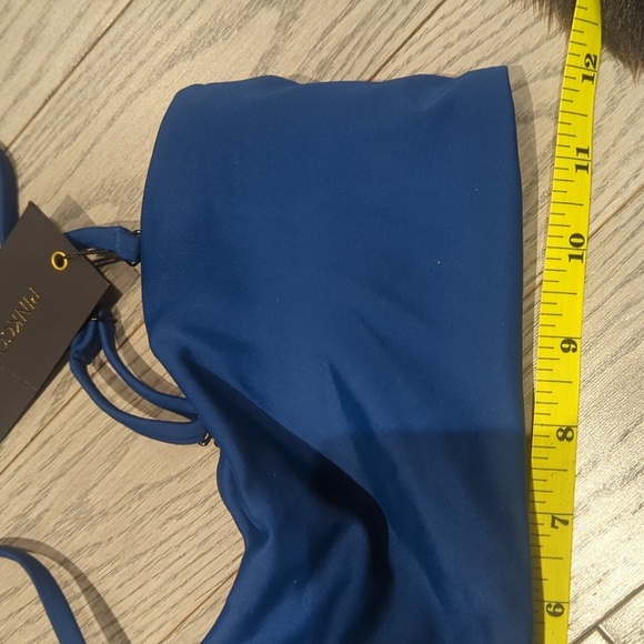 Blue Strapless Strapy Bikini Top - Size S - Picture 4 of 6